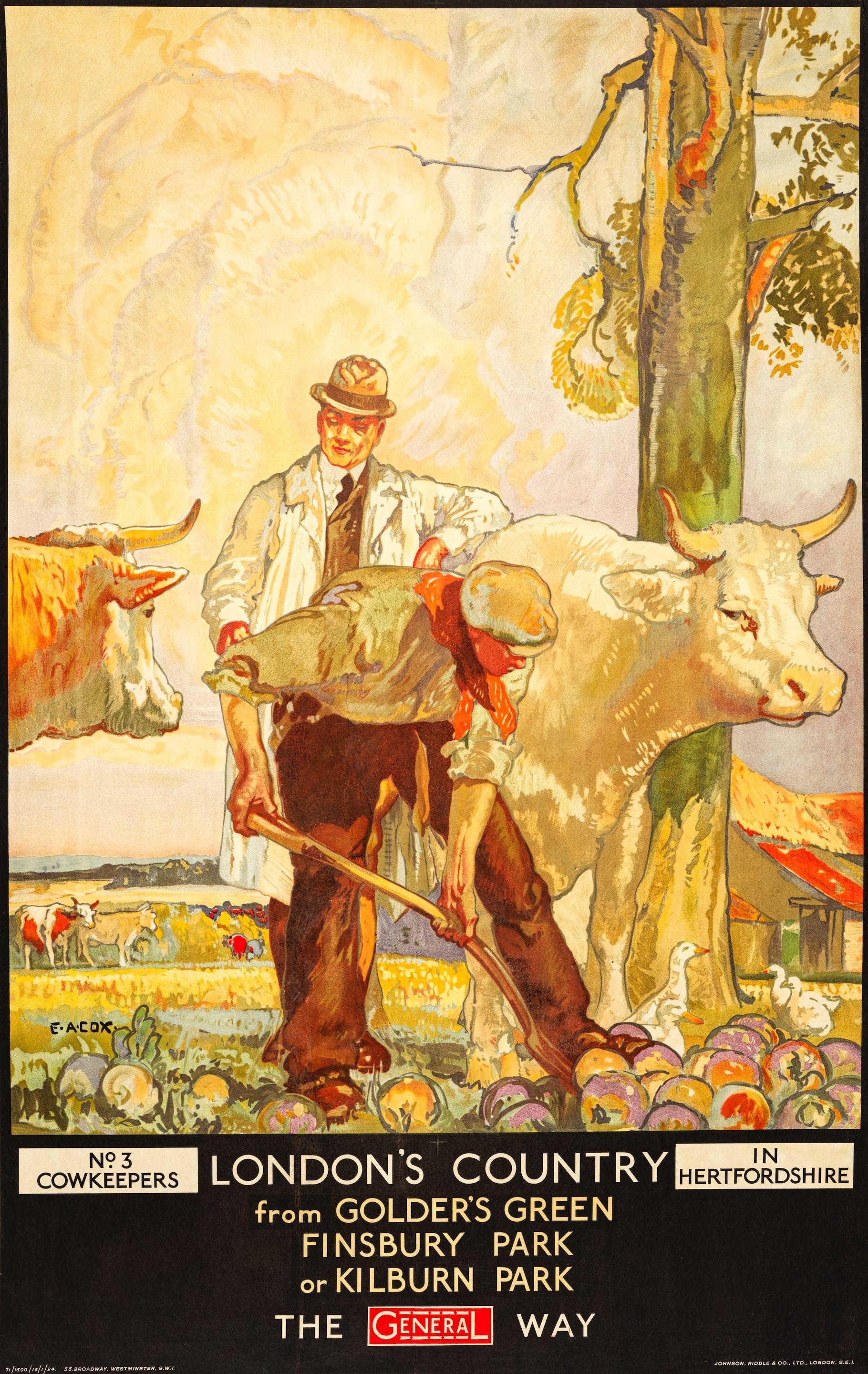 Elijah Albert Cox - London\'S Country. From Golder\'S Green, Finsbury Park Or Kilburn Park