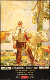 Elijah Albert Cox - London\'S Country. From Golder\'S Green, Finsbury Park Or Kilburn Park