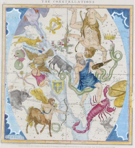 Elijah Hinsdale Burritt - Atlas of The Heavens: Six Plates