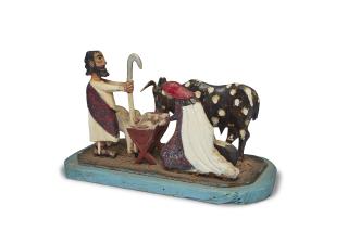 Elijah Pierce - Nativity, circa 1940