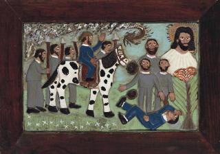 Elijah Pierce - Untitled, 1966