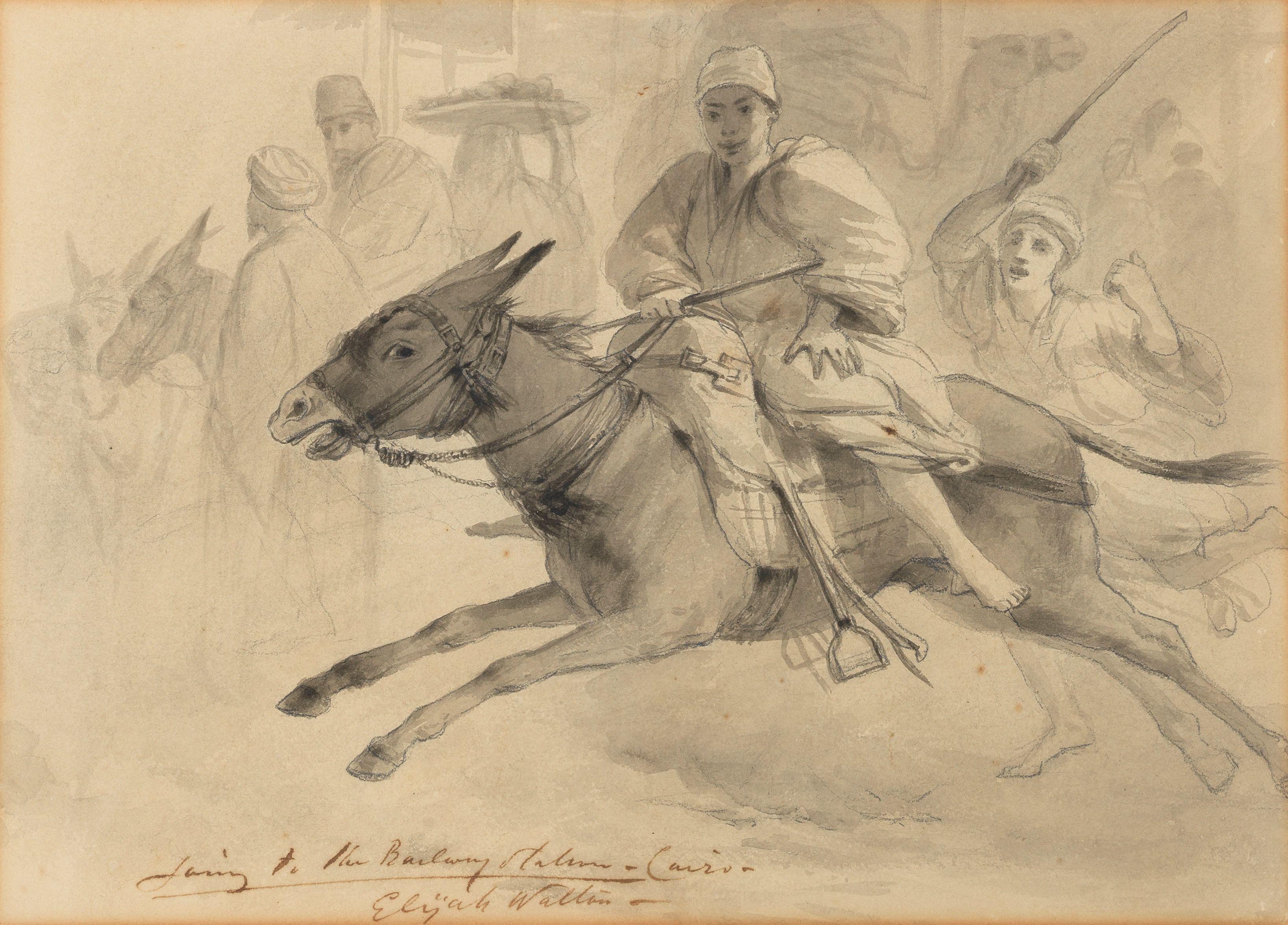 Elijah Walton - \'Journey to the railway station - Cairo\'
