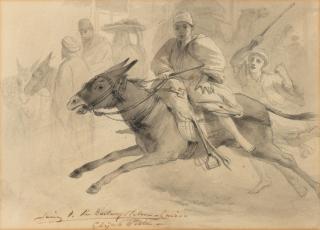 Elijah Walton - \'Journey to the railway station - Cairo\'