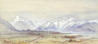 Elijah Walton - The mountains of Hindo as seen from Melbo, Lofoten