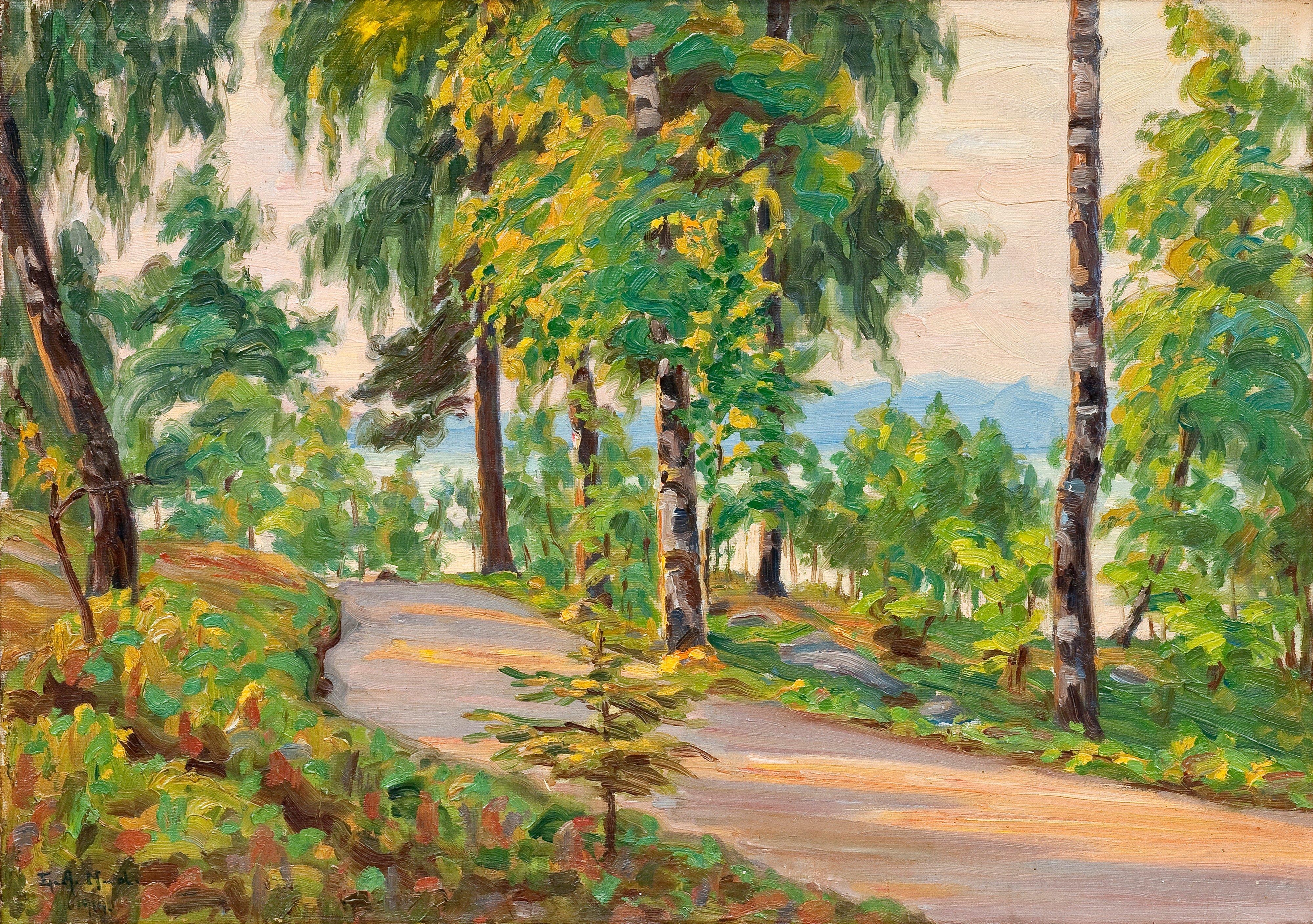 Elin Alfhild Nordlund - Country Road In Summer.