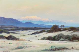 Eliot Candee Clark - San Jacinto at Dawn Near Palm Springs 16 x 24 in. framed 22 1/2 x 30 1/2 in.