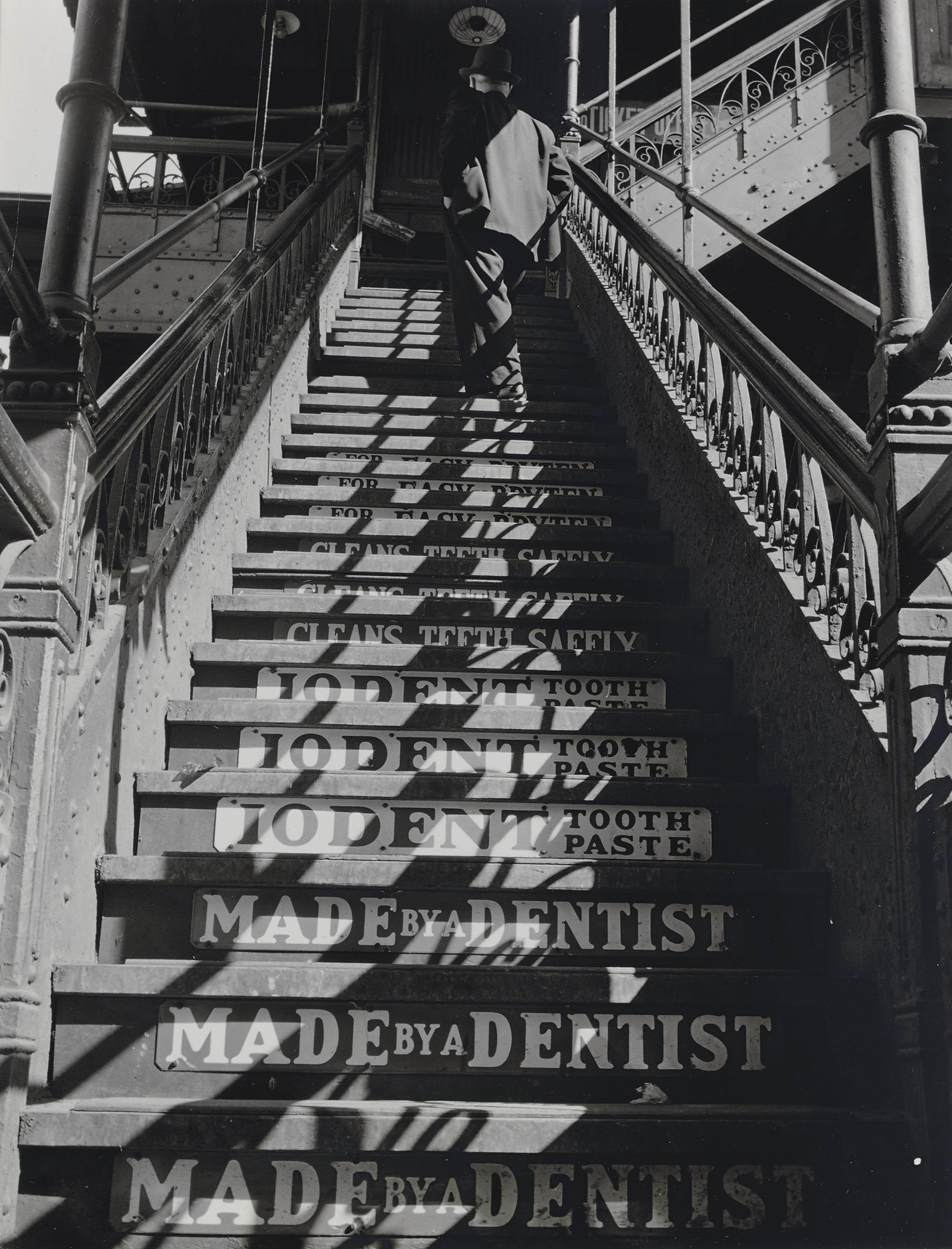 Eliot Elisofon - 3rd Avenue El Stairs, 1937