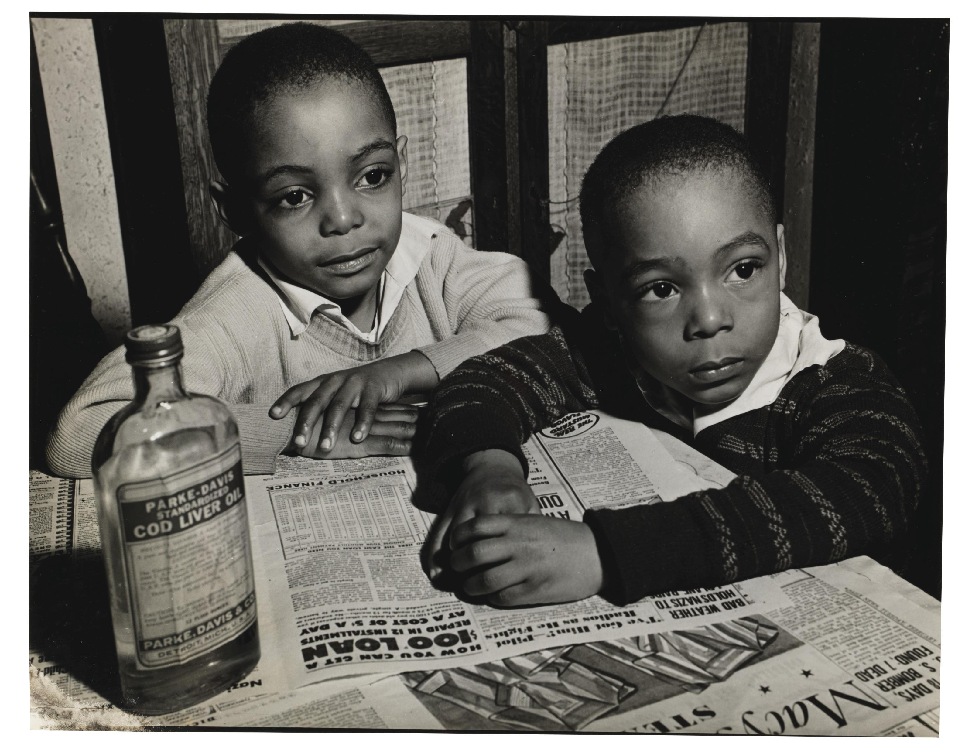 Eliot Elisofon - Two school children, 1930s