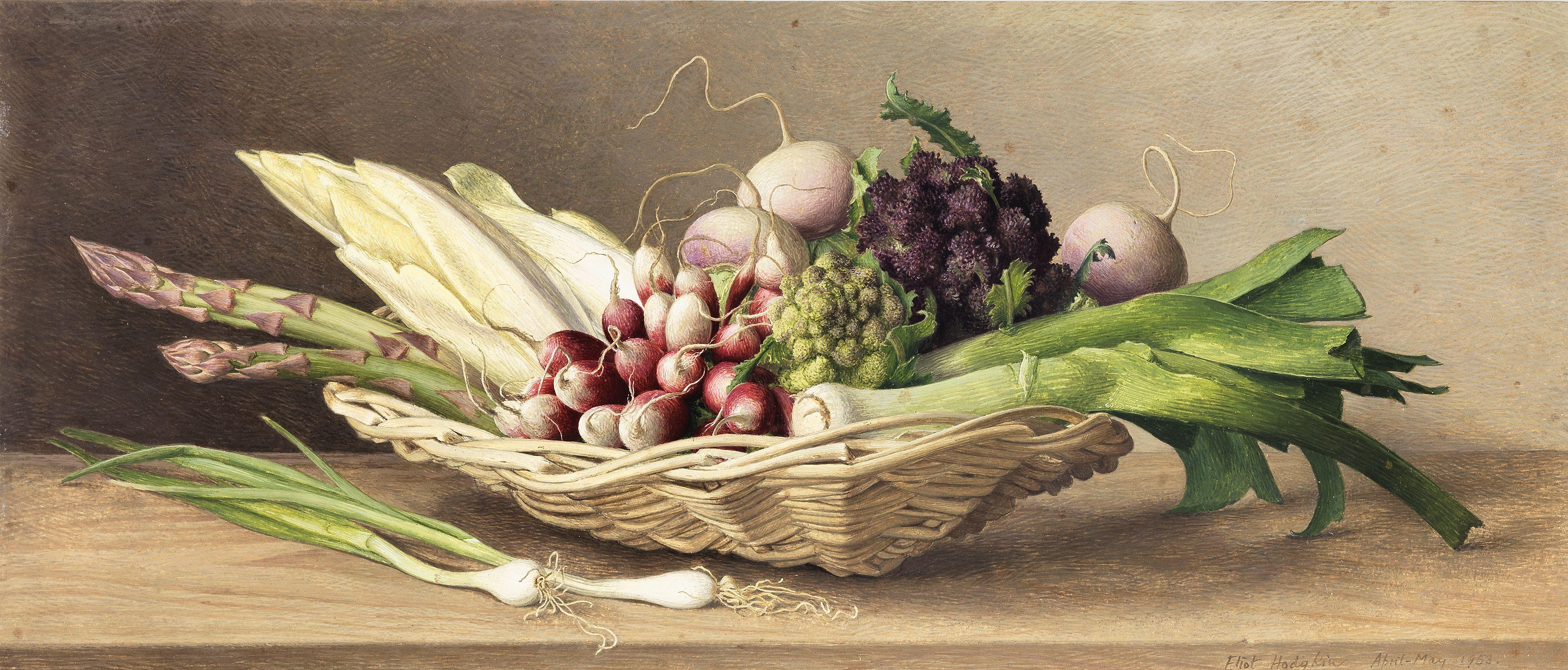 Eliot Hodgkin - Basket of Vegetables
