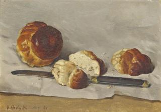 Eliot Hodgkin - Brioches And Knife