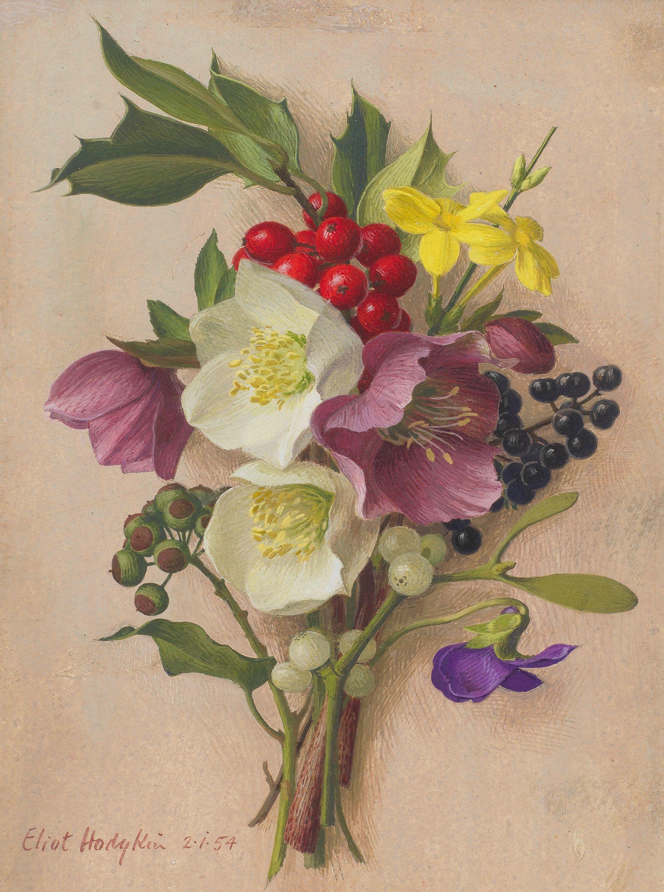 Eliot Hodgkin - Christmas Card No.2