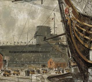 Eliot Hodgkin - H.M.S. Courageous & The Old Victory