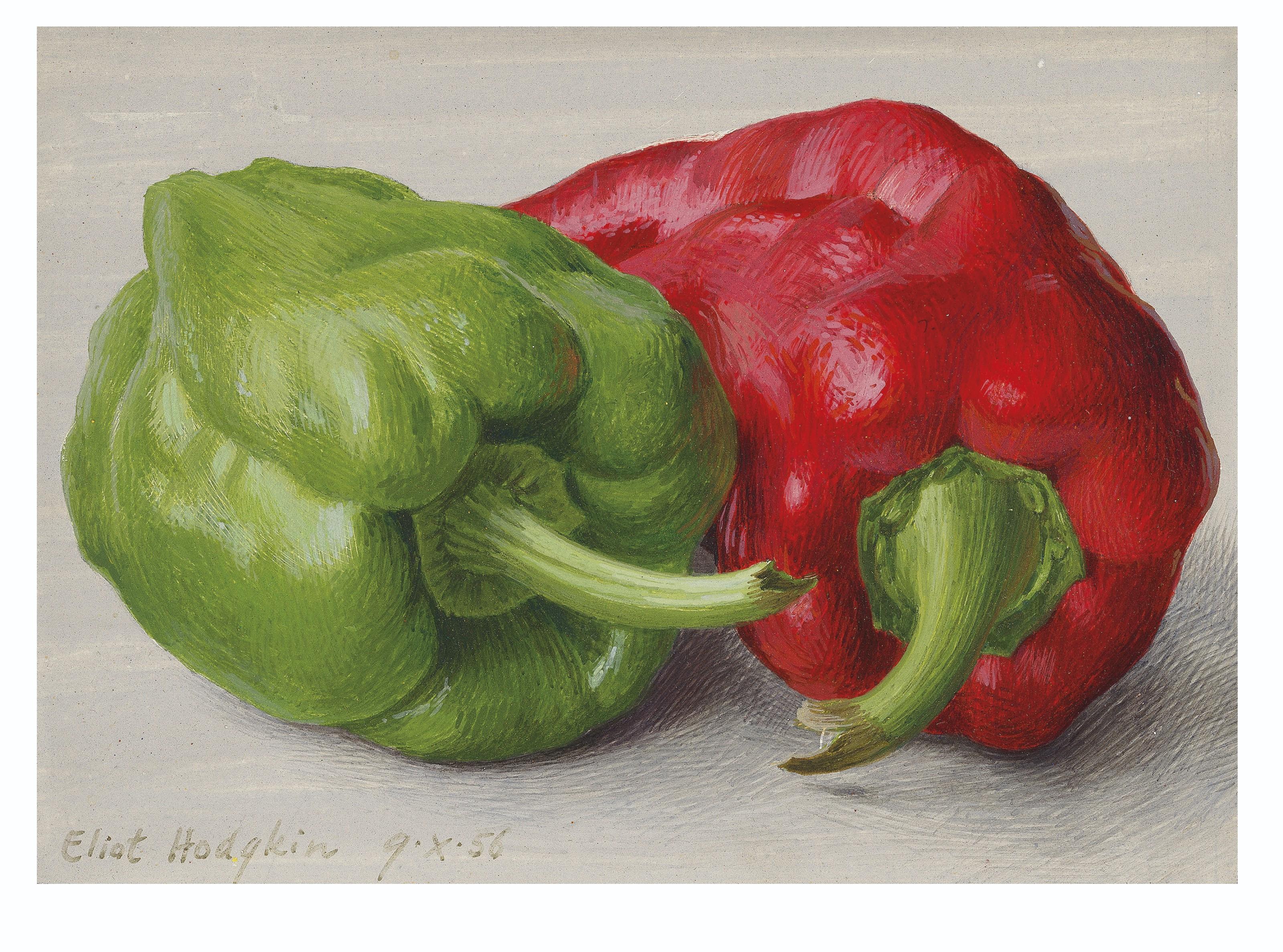Eliot Hodgkin - Red and Green Peppers