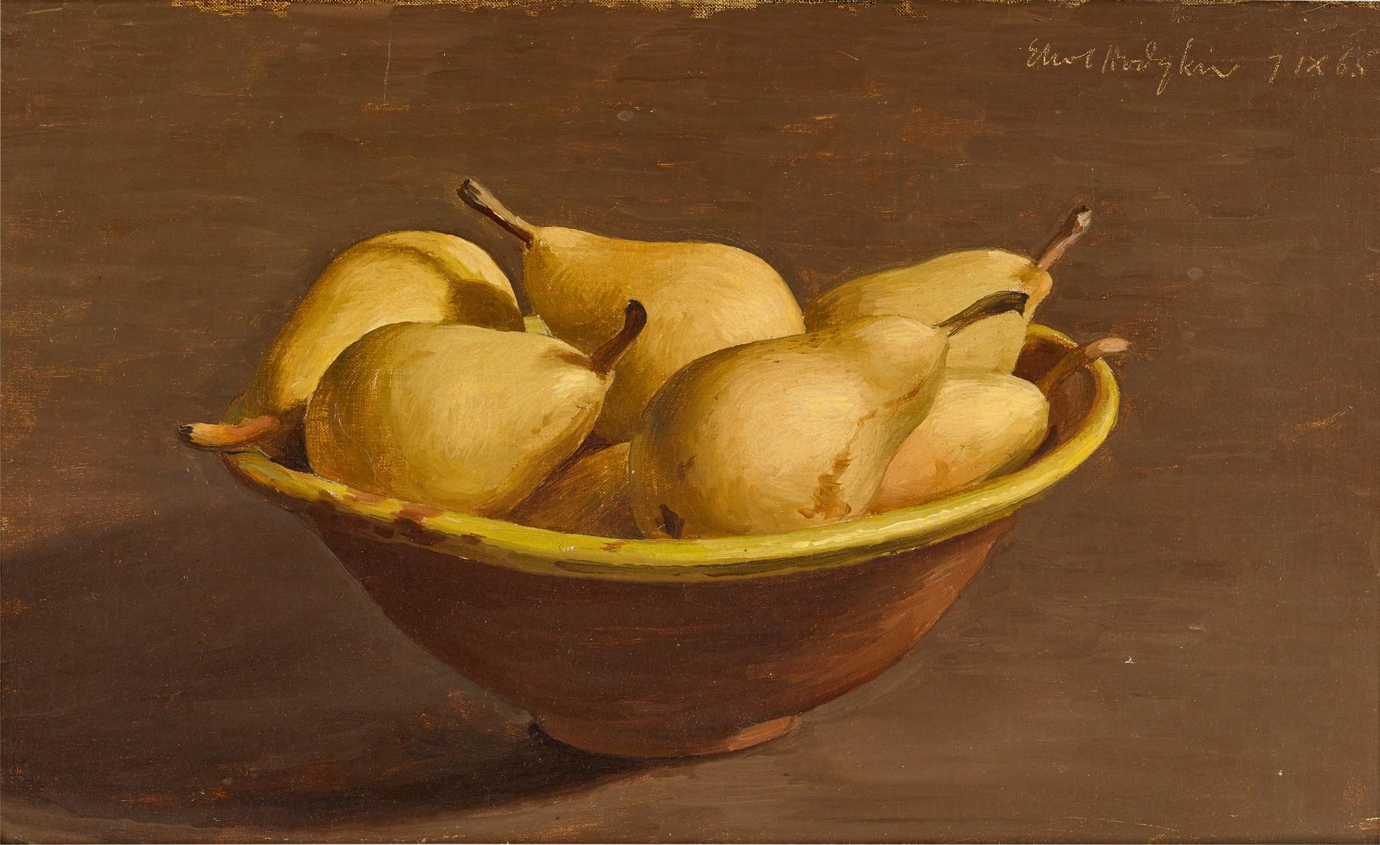 Eliot Hodgkin - Seven Pears in a Bowl