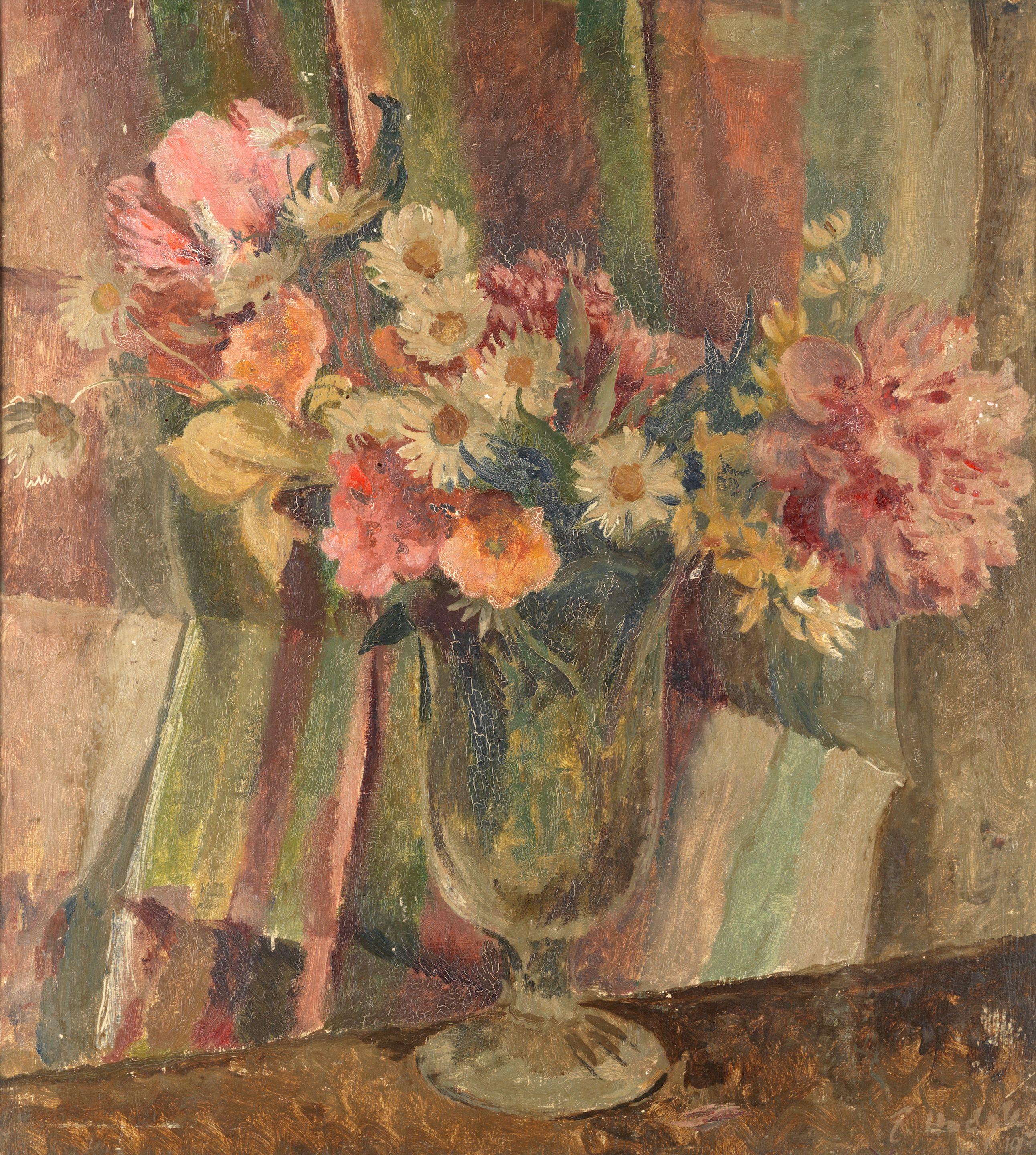 Eliot Hodgkin - Summer Flowers in a Vase