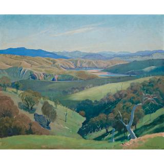 Elioth Gruner - Australian Study For \'On The Murrumbidgee\'