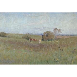 Elioth Gruner - Australian The Unploughed Field 