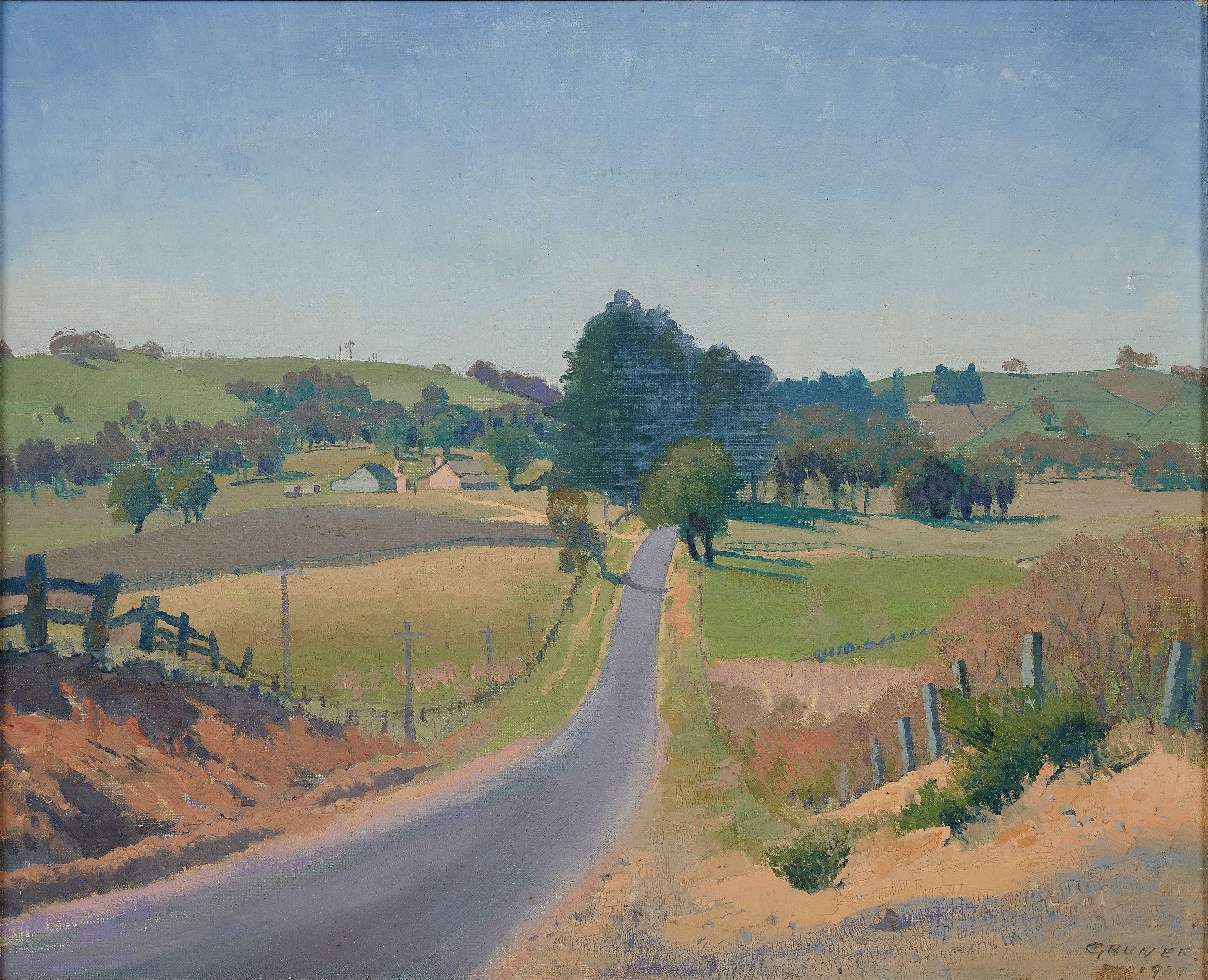 Elioth Gruner - The Road to Bowral, 1933