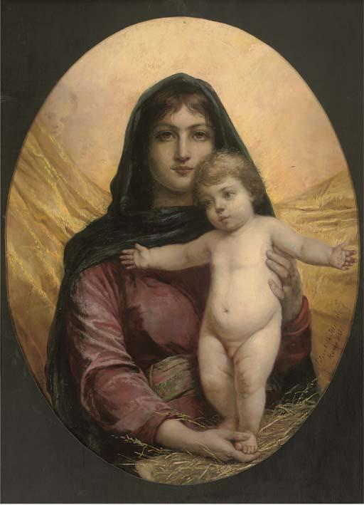 Elisabeth Anna Maria Jerichau-Baumann - The Madonna And Child
