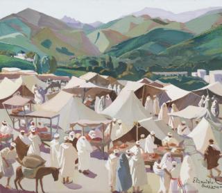 Elisabeth Dandelot - Marché À Ouezzan