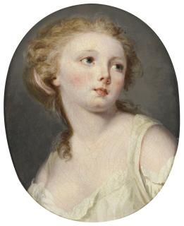 Élisabeth-Louise Vigée Le Brun - A Young Woman, Bust-Length, In A White Blouse