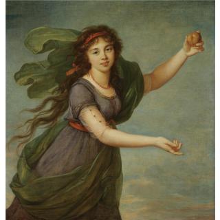 Elisabeth-Louise Vigée Le Brun - Portrait Of A Young Girl In The Guise Of Atalanta, Said To Be Jeanne Julie Louise Le Brun (1780-1809), The Artist\'S Daughter