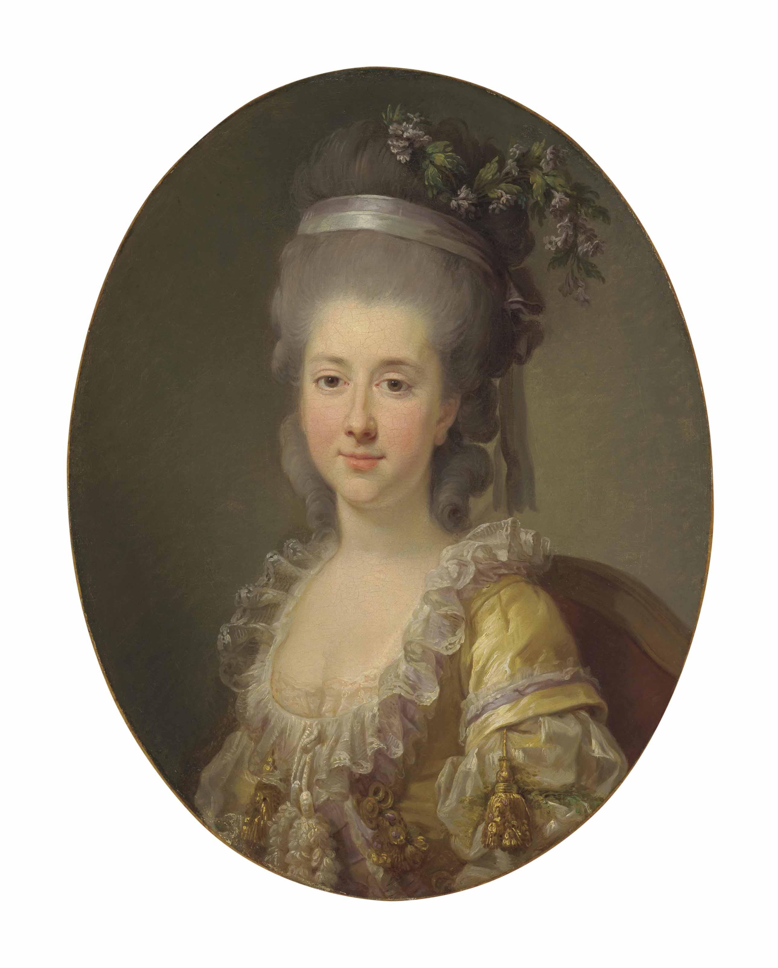 Elisabeth-Louise Vigée Le Brun - Portrait Of Countess Urszula Potocka, Née Zamoyska (C. 1750-1808/16), Bust-Length