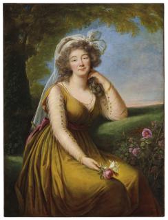 Élisabeth-Louise Vigée Le Brun - Portrait Of Madame Du Barry (1743-1793), Three-Quarter-Length, Seated In A Landscape