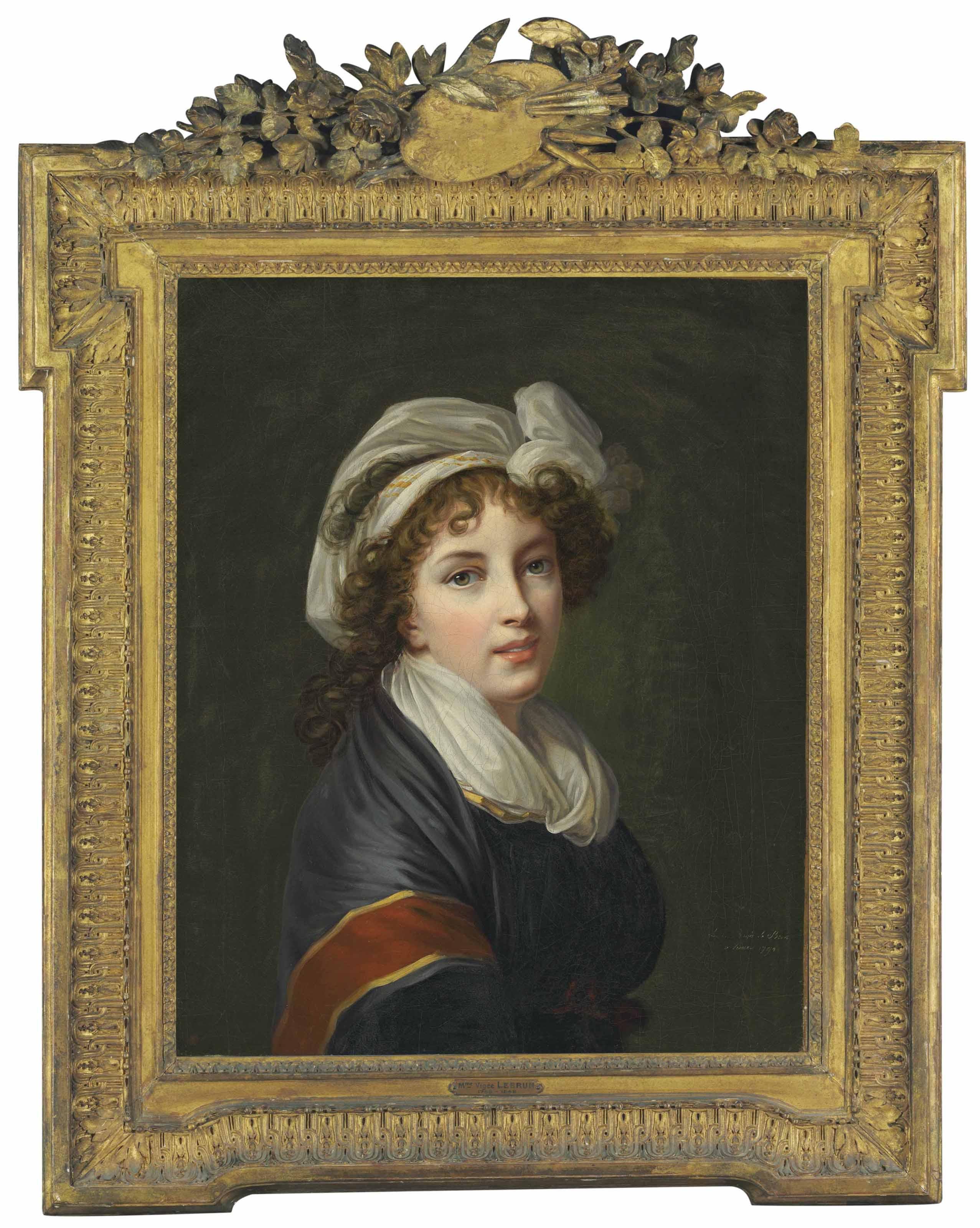 Elisabeth-Louise Vigée Le Brun - Portrait of the artist, bust-length