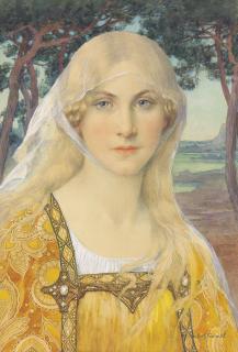 Elisabeth Sonrel - A girl wearing Breton costume