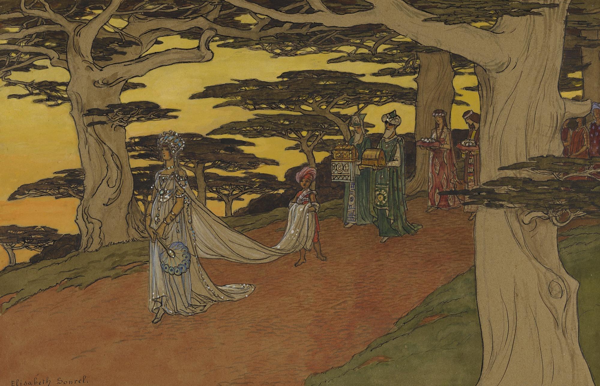 Elisabeth Sonrel - French A Bridal Procession