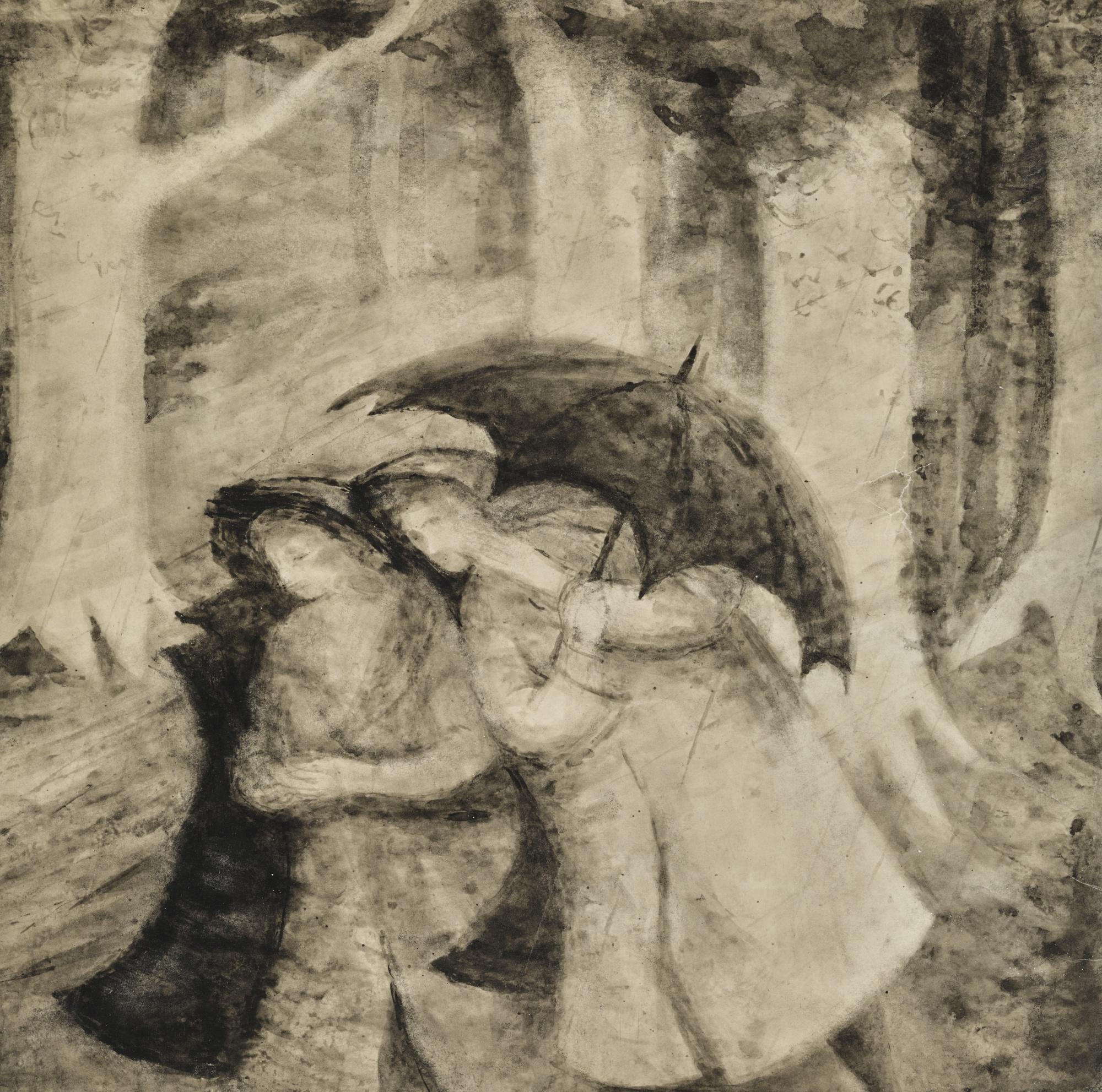 Elisabeth Vellacott - Girls With Umbrella