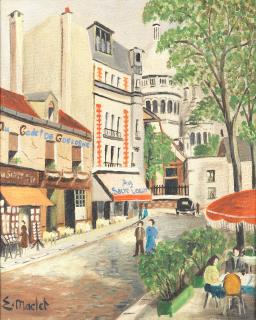 Elisée Maclet - La Place du Tertre, Monmatre