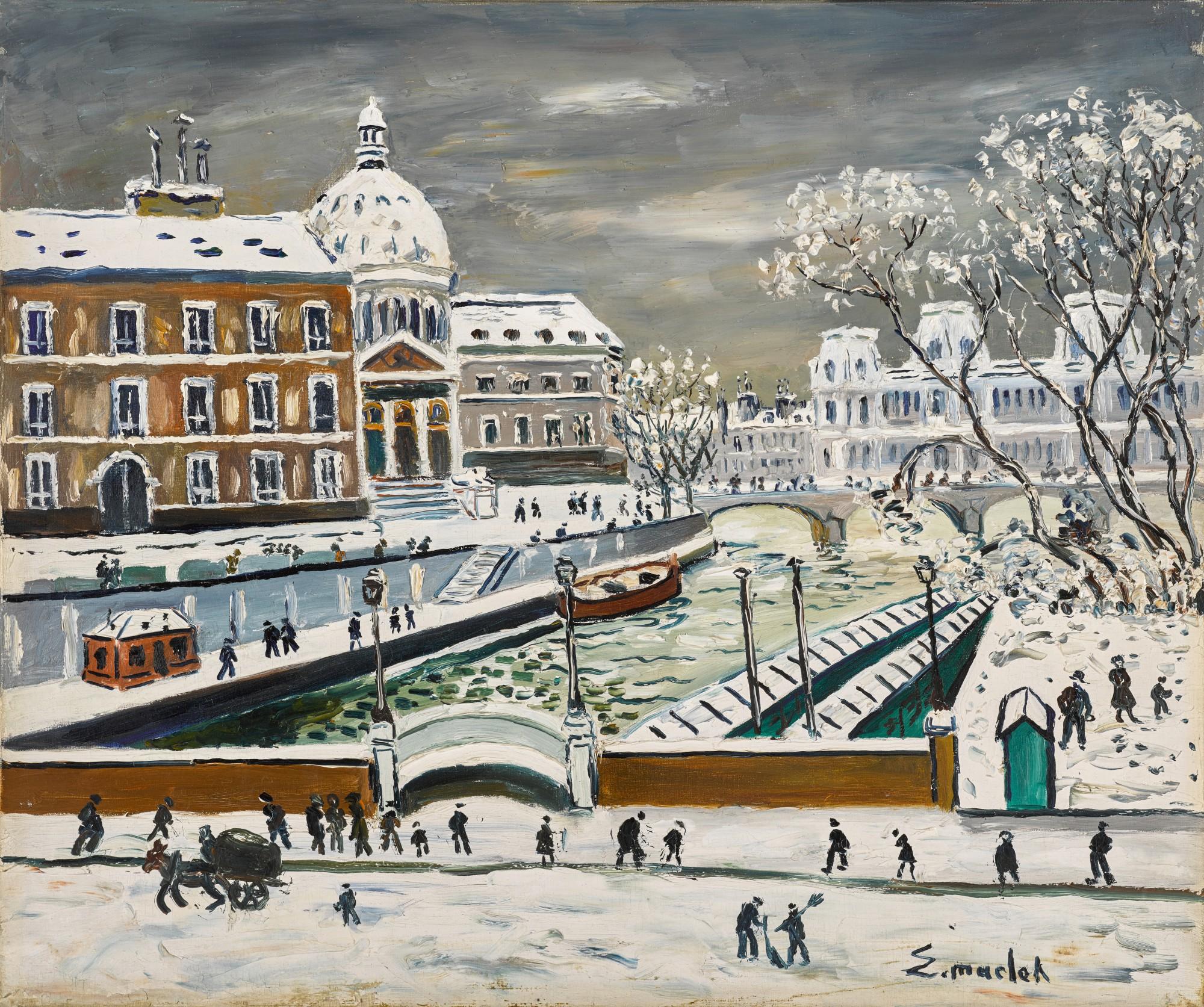 Elisée Maclet - Paris sous la neige