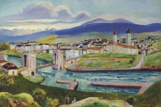 Elisee Maclet - Vue de Neuchâtel