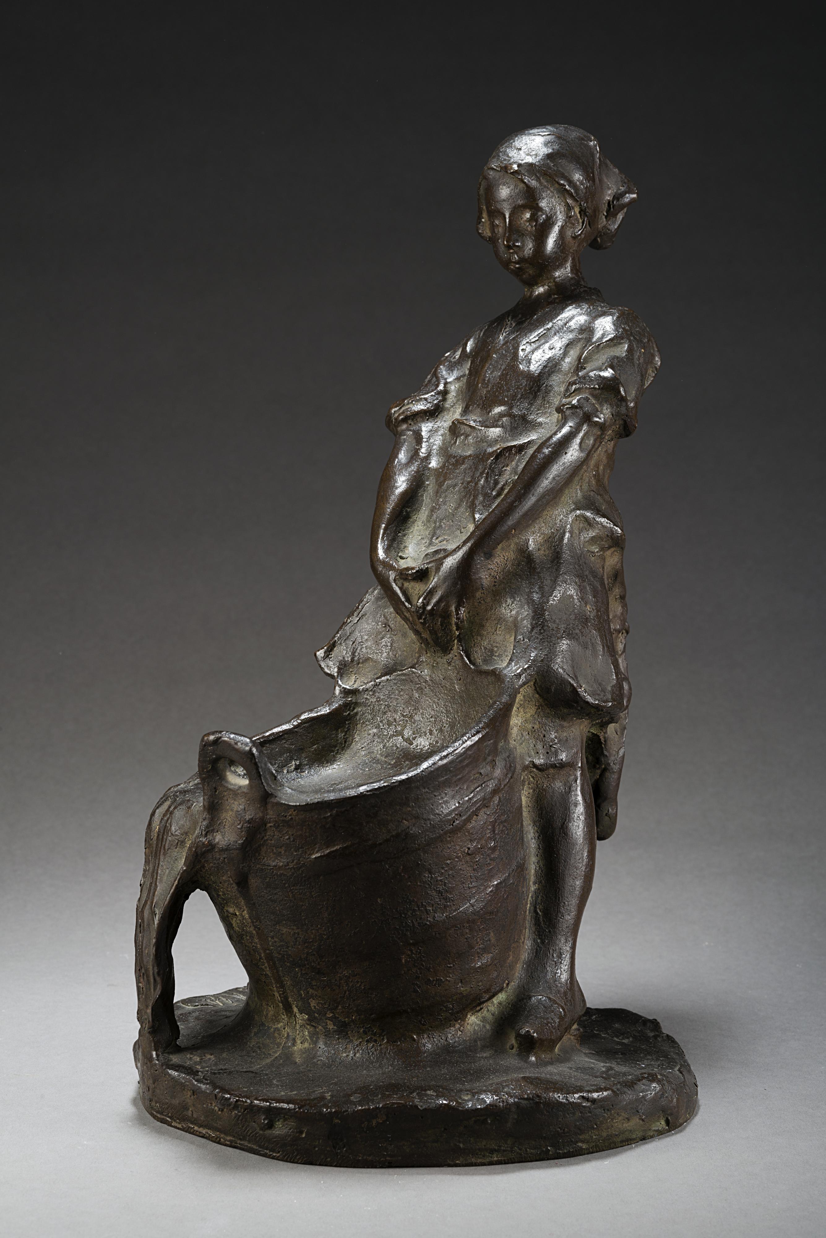 Eliseo Sala - Fanciulla con mastello