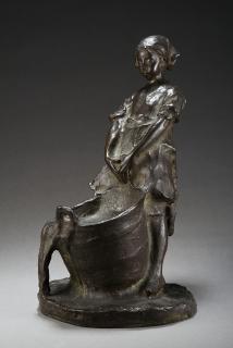 Eliseo Sala - Fanciulla con mastello