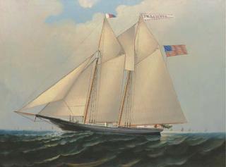Elisha Taylor Baker - The fishing schooner J.W. Roberts