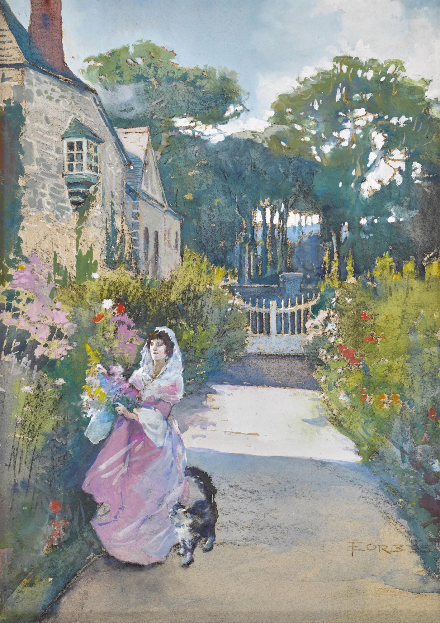 Elizabeth Adela Forbes - Picking Flowers