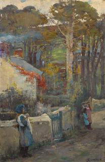 Elizabeth Adela Forbes - The Village Lane