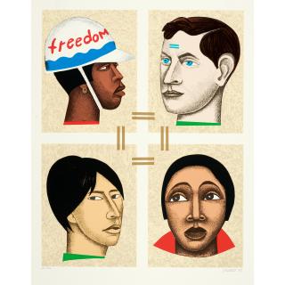 Elizabeth Catlett - Freedom or Slavery, from The Paul Robeson Portfolio