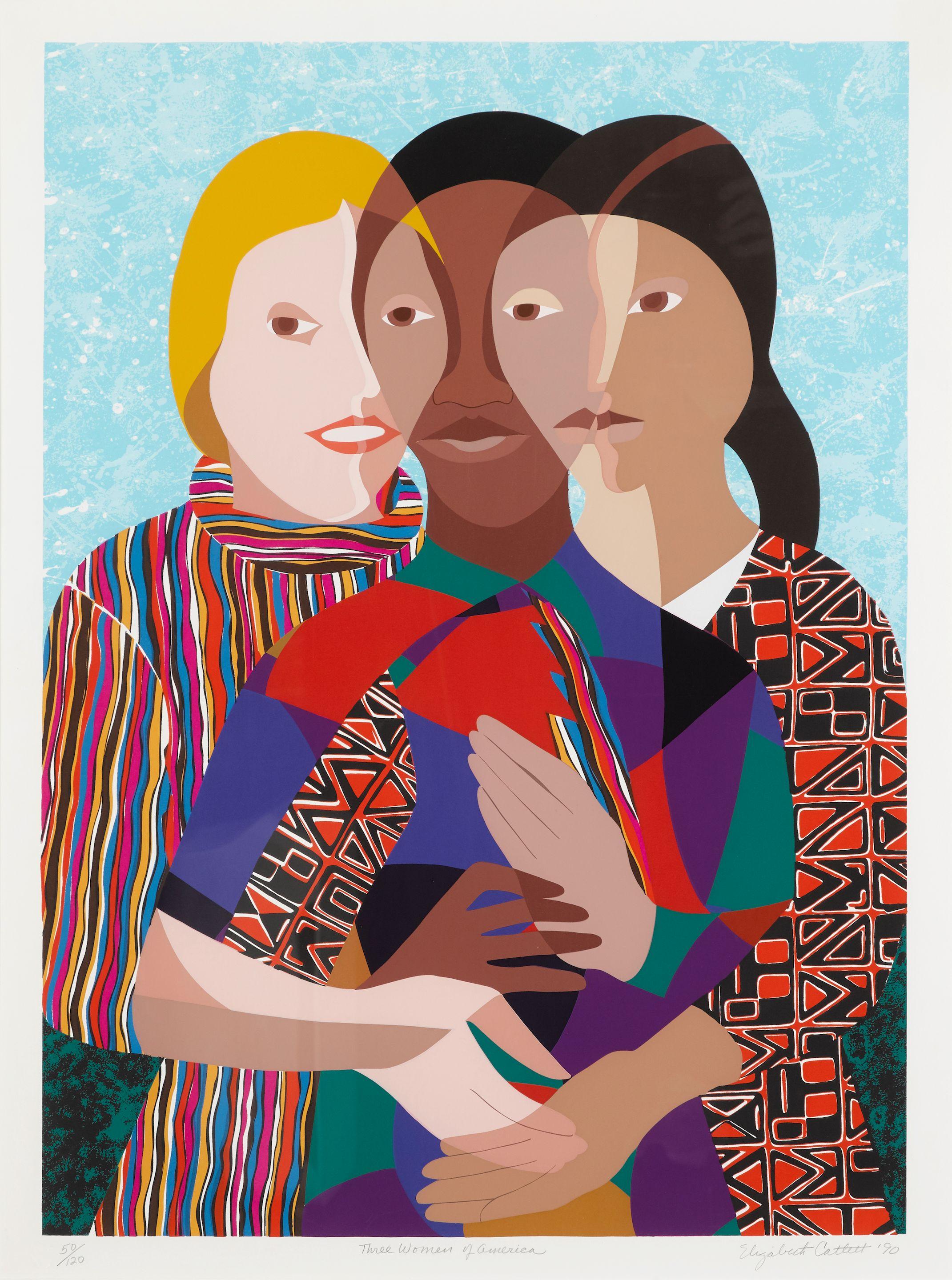Elizabeth Catlett - Three Women of America