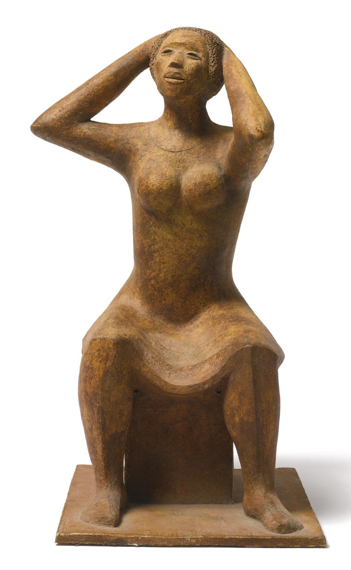 Elizabeth Catlett - Woman Fixing Her Hair