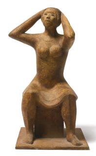 Elizabeth Catlett - Woman Fixing Her Hair