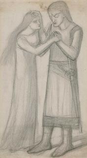 Elizabeth Eleanor Siddal - Study For \'Jephthah\'S Daughter\'