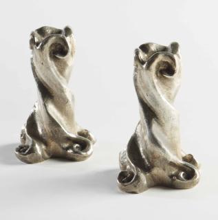 Elizabeth Garouste - Paire De Bougeoirs, Vers 1990