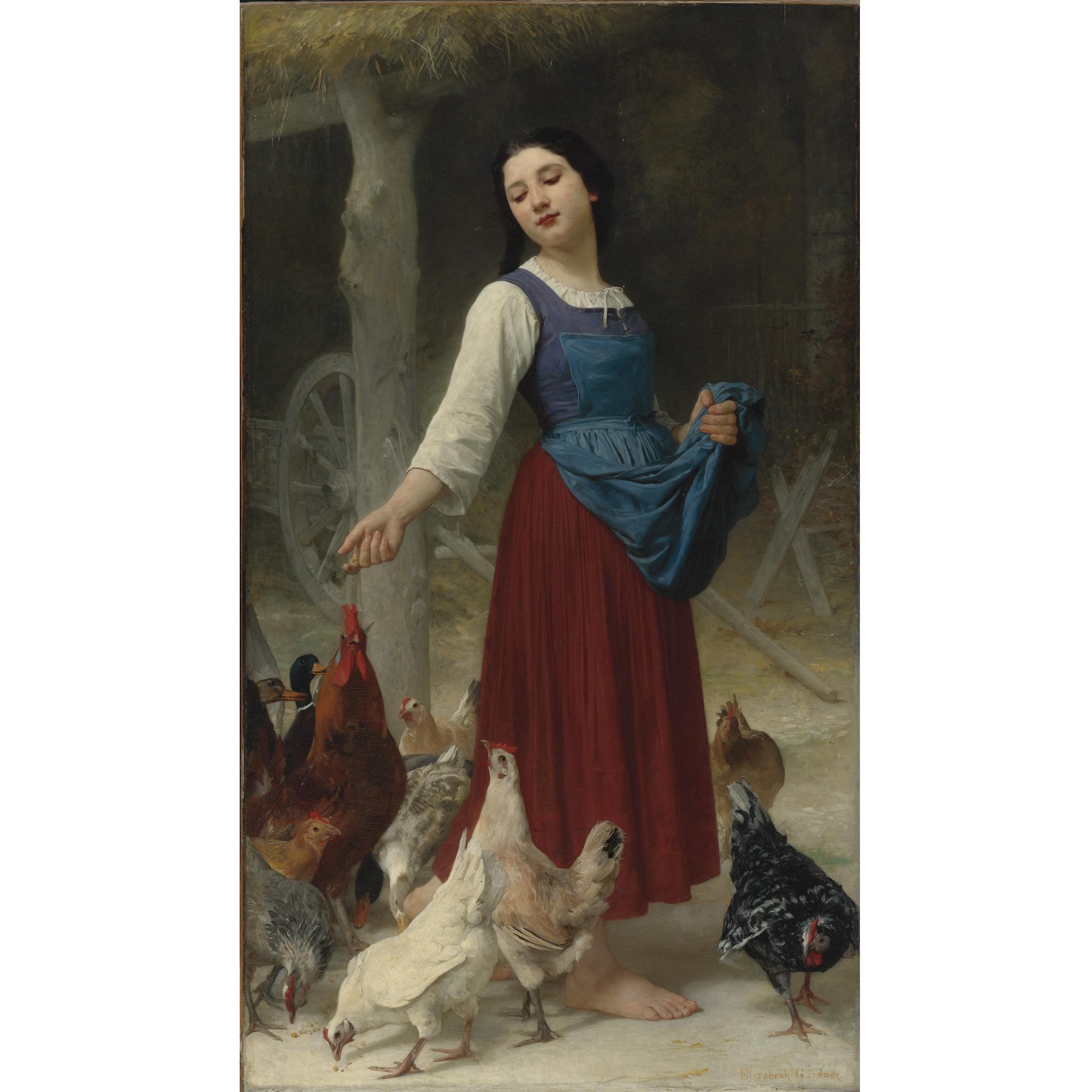 Elizabeth Jane Gardner Bouguereau - American The Farmer\'S Daughter