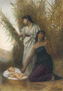 Elizabeth Jane Gardner Bouguereau - Moses In The Bulrushes