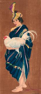 Elizabeth Keith - a woodblock print