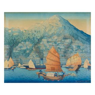 Elizabeth Keith - Hong Kong Harbor, Dusk